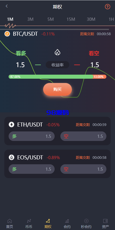 图片[6]-完整修复多语言交易所系统源码/秒合约/期权/合约/新币申购/投资理财-98源码