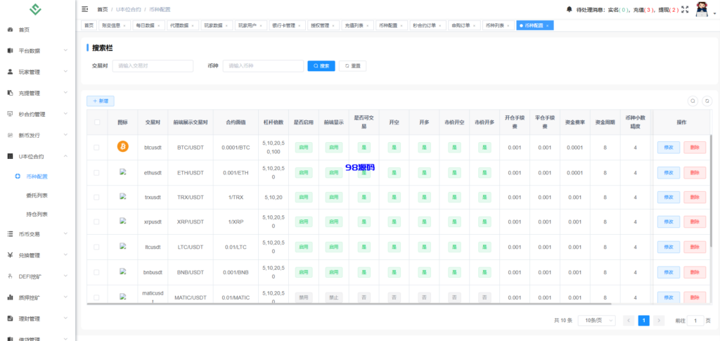 图片[12]-多语言华硕交易所源码/手机端uniapp电脑端vue.支持秒合约/币币/国际黄金/U本位合约/DeFi挖矿-98源码